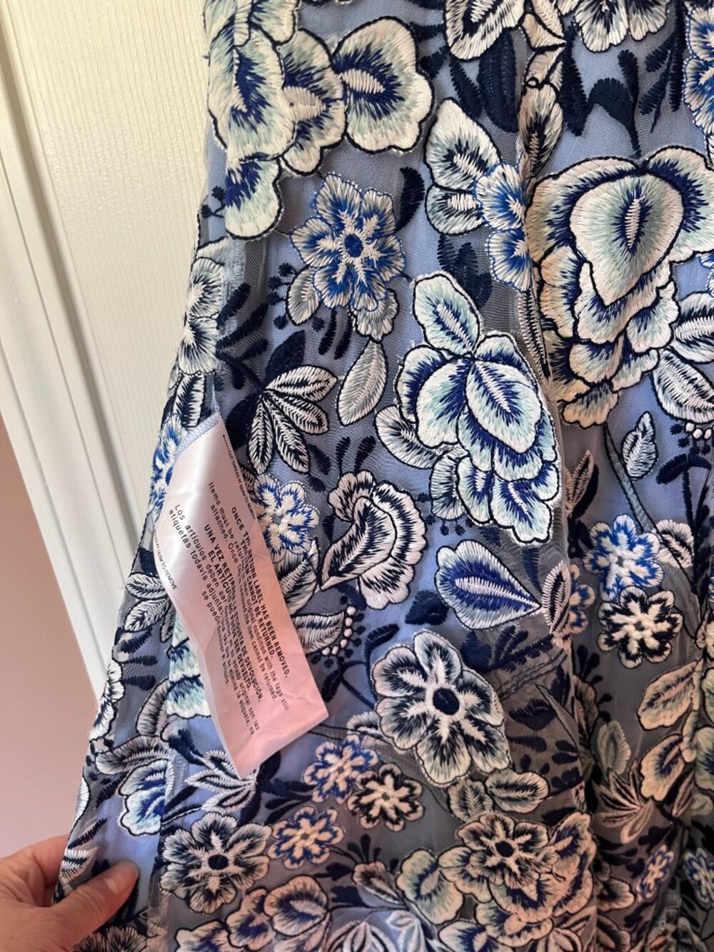 Dress the Population Blue Floral Dress XL - Picture 8 of 9